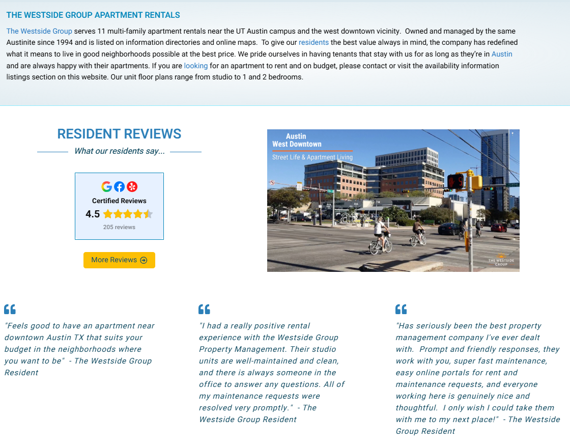 Resident Review Pages